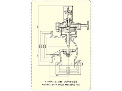 主安全阀(W系列A49Y-Pw542.55V DN200)